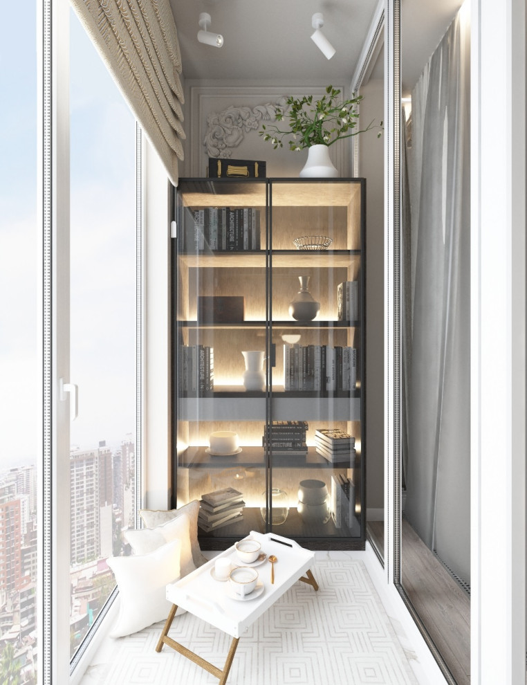 Лоджия в стиле неоклассика