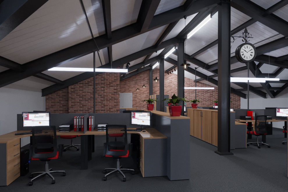 Офис на мансардном этаже