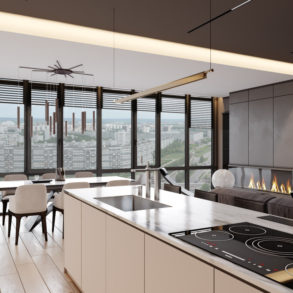 Дизайн интерьера квартиры 120 кв.м. в ЖК "Плазма"