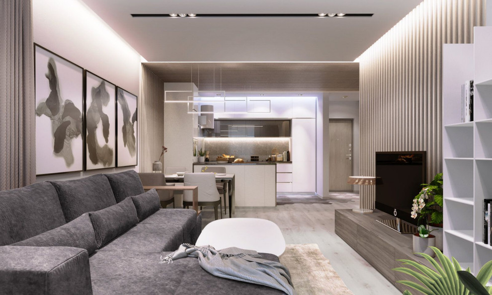 Дизайн проект квартиры для семейной пары 2023