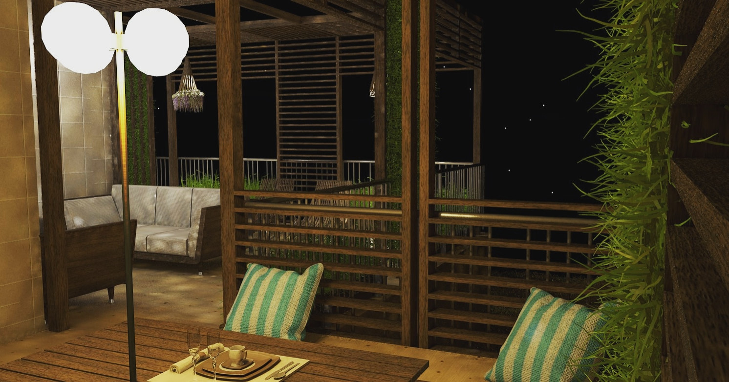 Терраса квартиры в Сочи