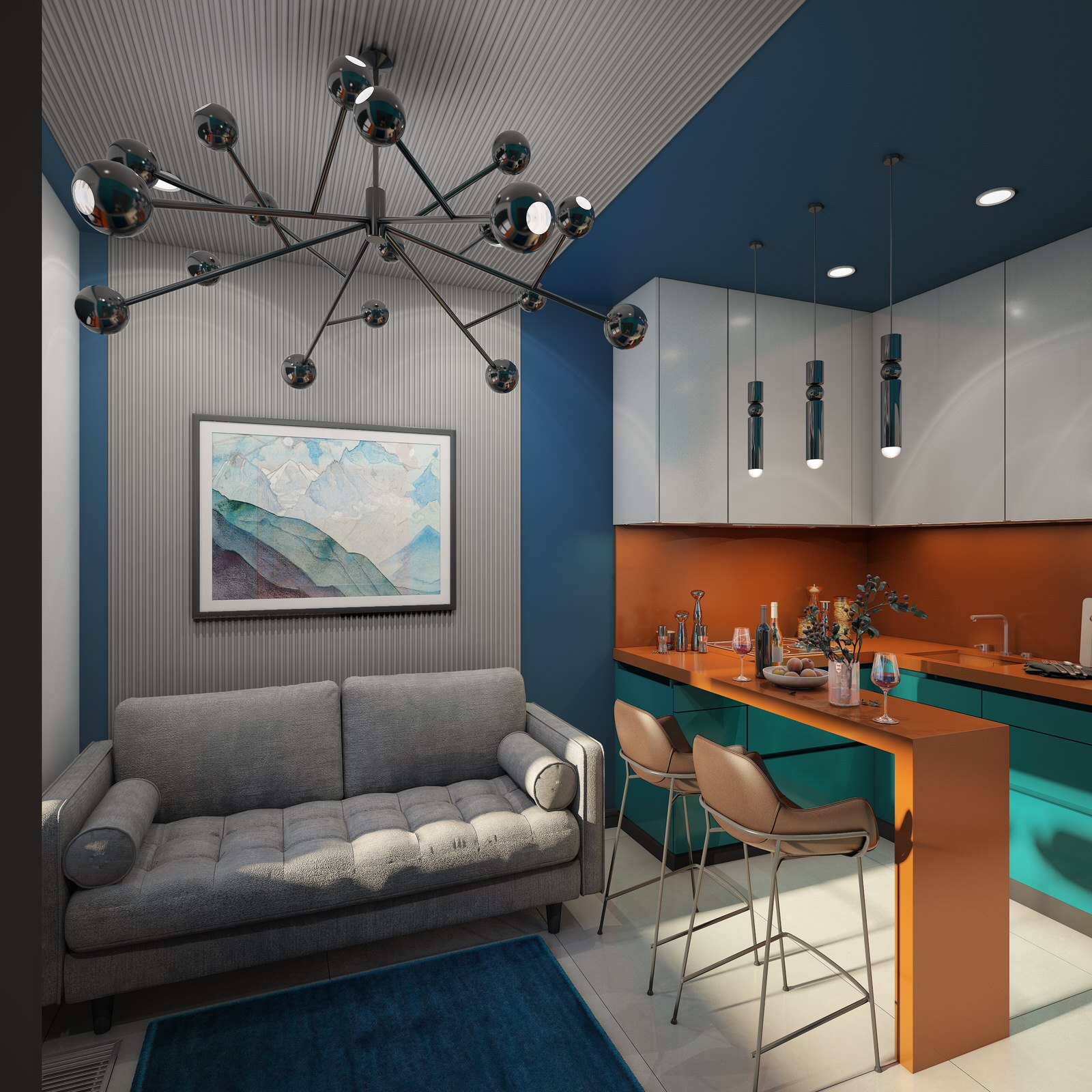 Студия в ЖК Молодогвардейская 36