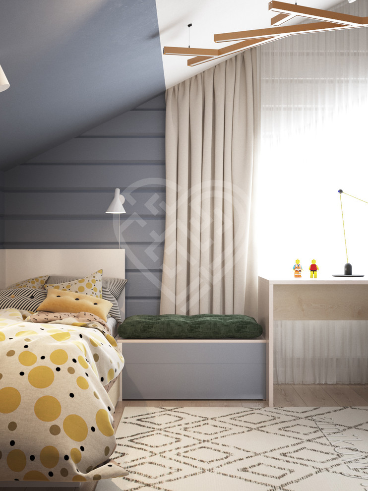 Дизайн интерьера дома из клеёного бруса в Подмосковье