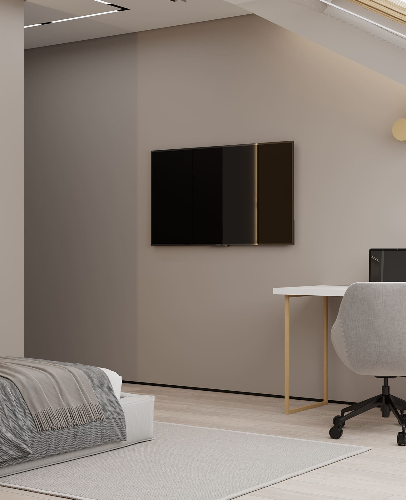 Дизайн-проект пентхауса для молодой пары