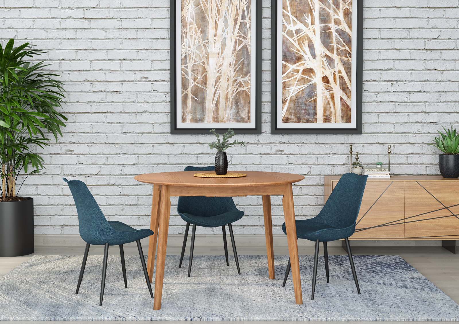 Визуализация столов в интерьере для мебельной фабрики "Маннгрупп"