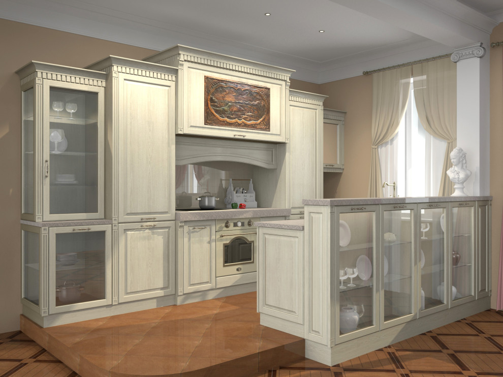 Дизайн кухонного гарнитура квартиры в Москве