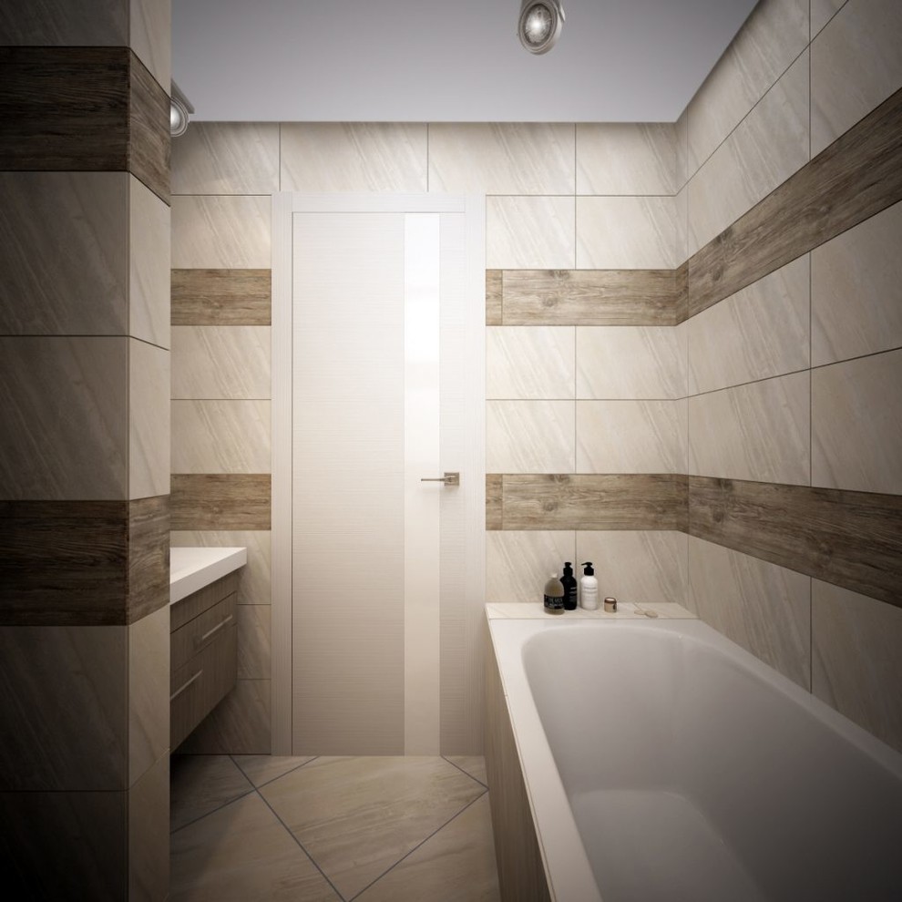 ЖК Акварели. Современный и светлый дизайн проект трехкомнатной квартиры.