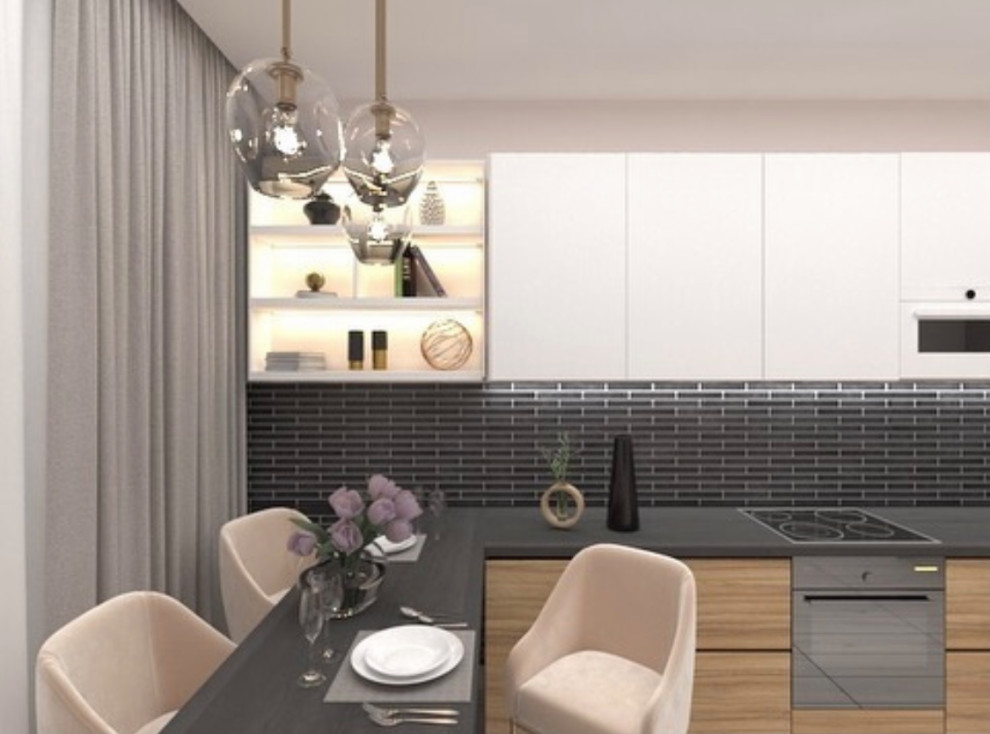 Интерьер квартиры 54 кв.м. ЖК «Черноморский» в г.Геленджик