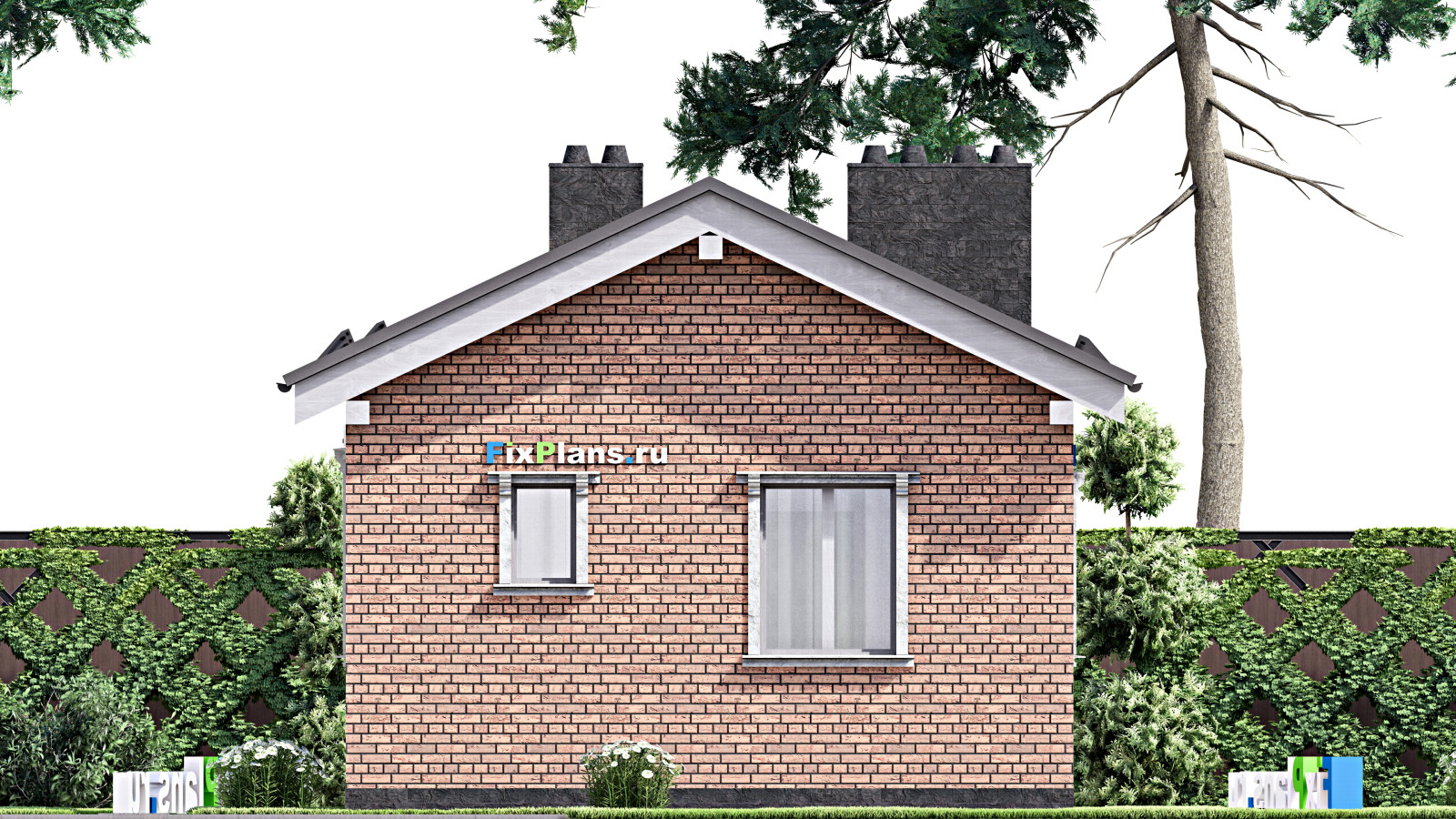 Проект одноэтажного дома 6х9м S40м2 F-14939
