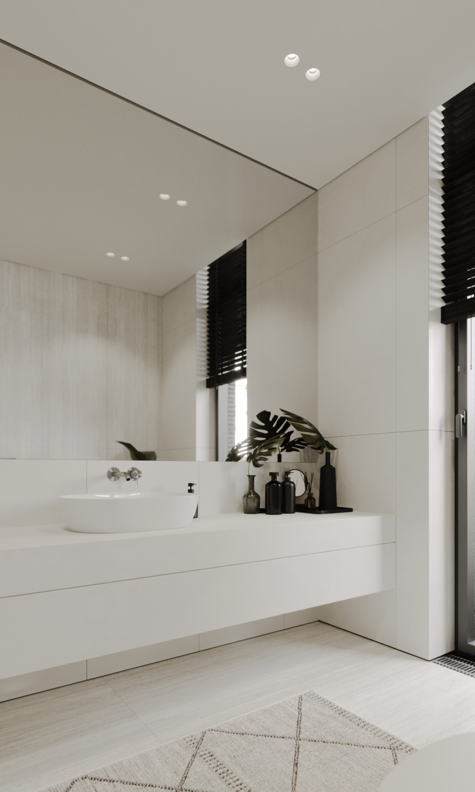 Санузел в проекте загородного дома The CUBE