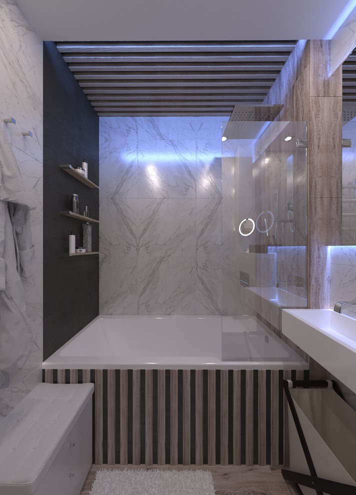 Обложка проекта: Однокомнатная квартира 42 мкв в современном стиле (реализуется)