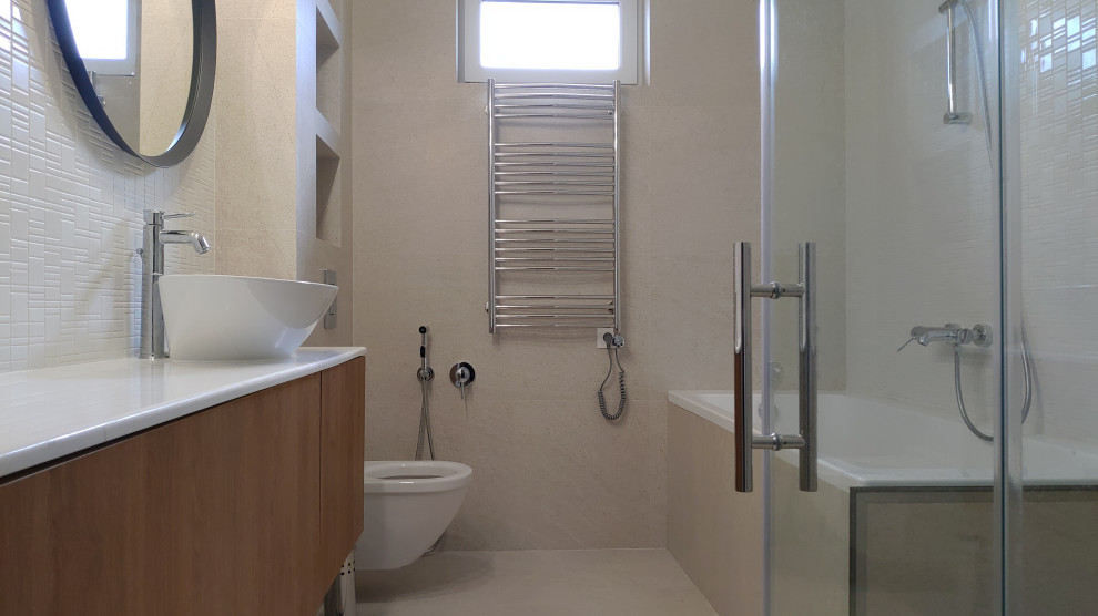 Частный дом в Нижней Гостагайке в светлом минималистичном стиле