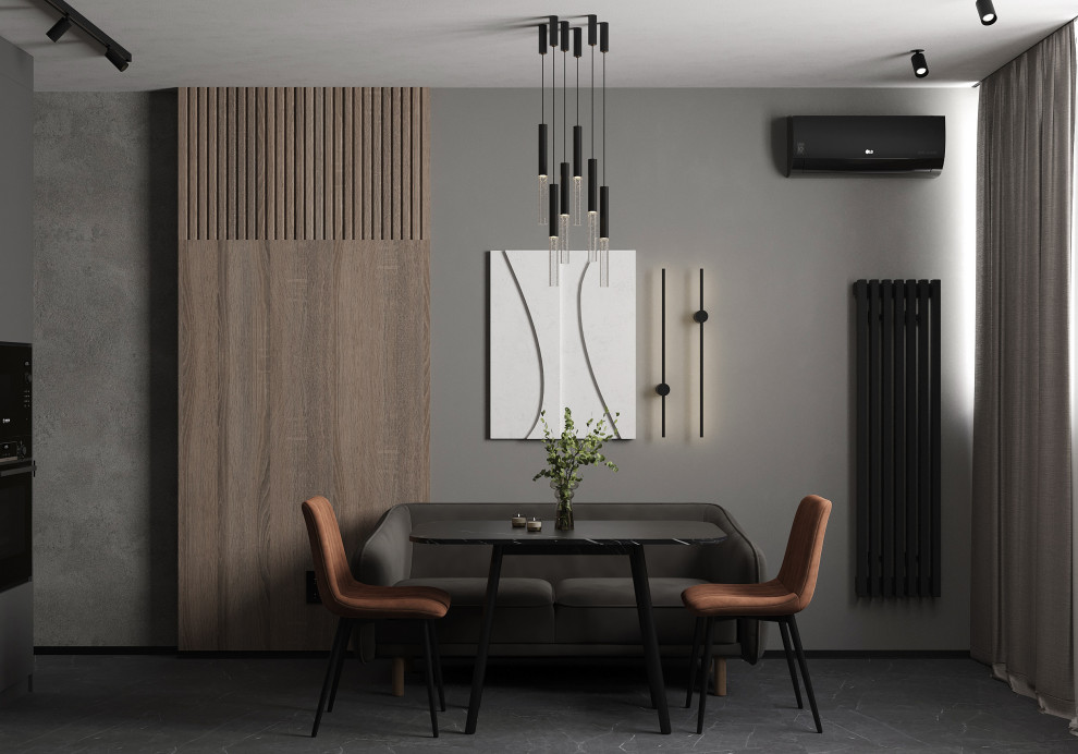 Евродвушка для молодой пары в темных оттенках