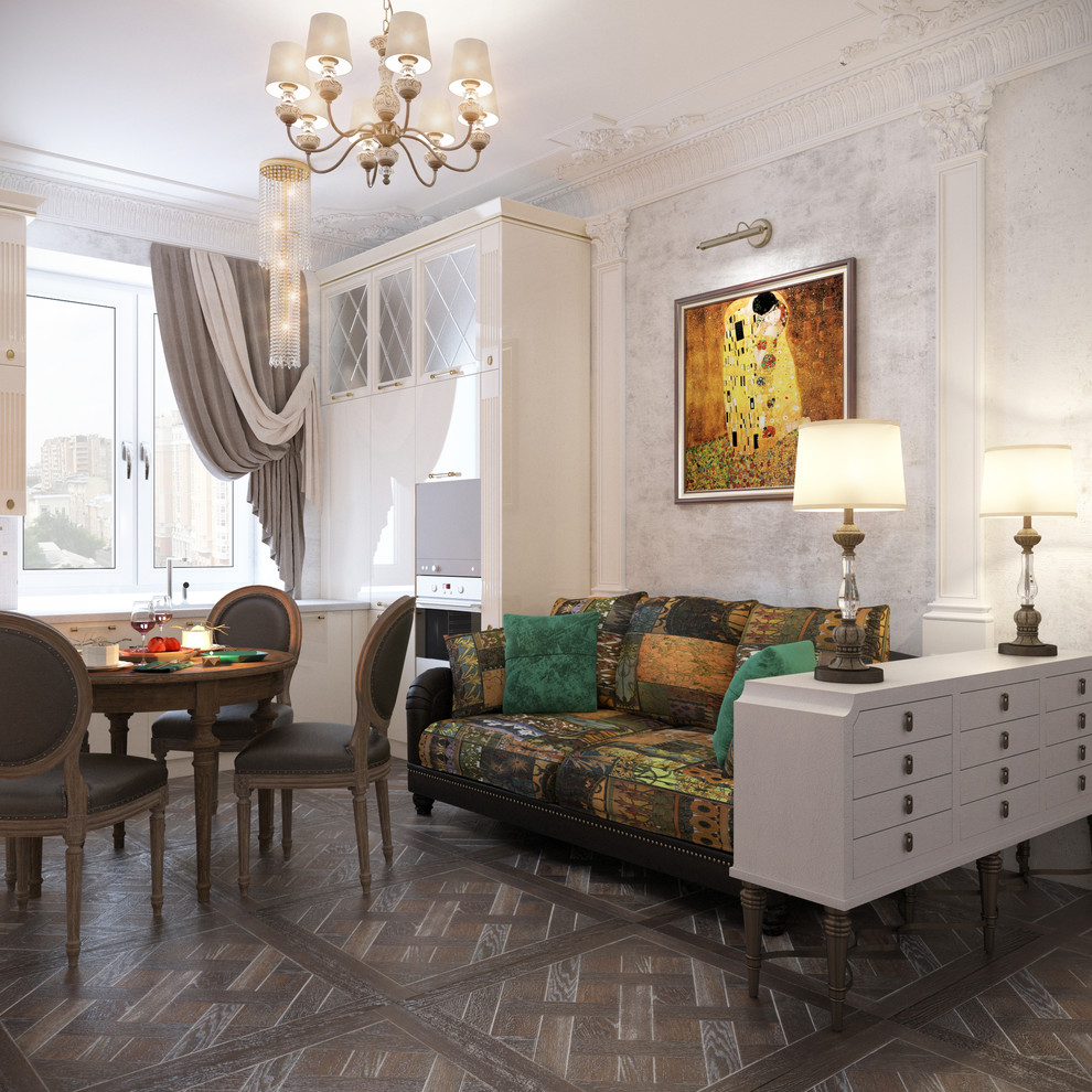 Обложка проекта: Дизайн двухкомнатной квартиры в ЖК "Эмиральд"