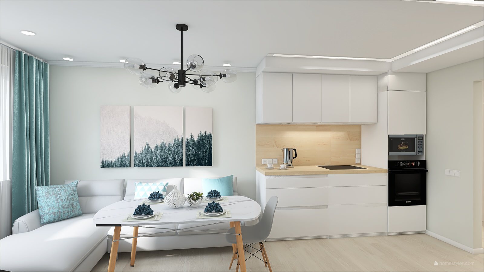 Трехкомнатная квартира в панельном доме