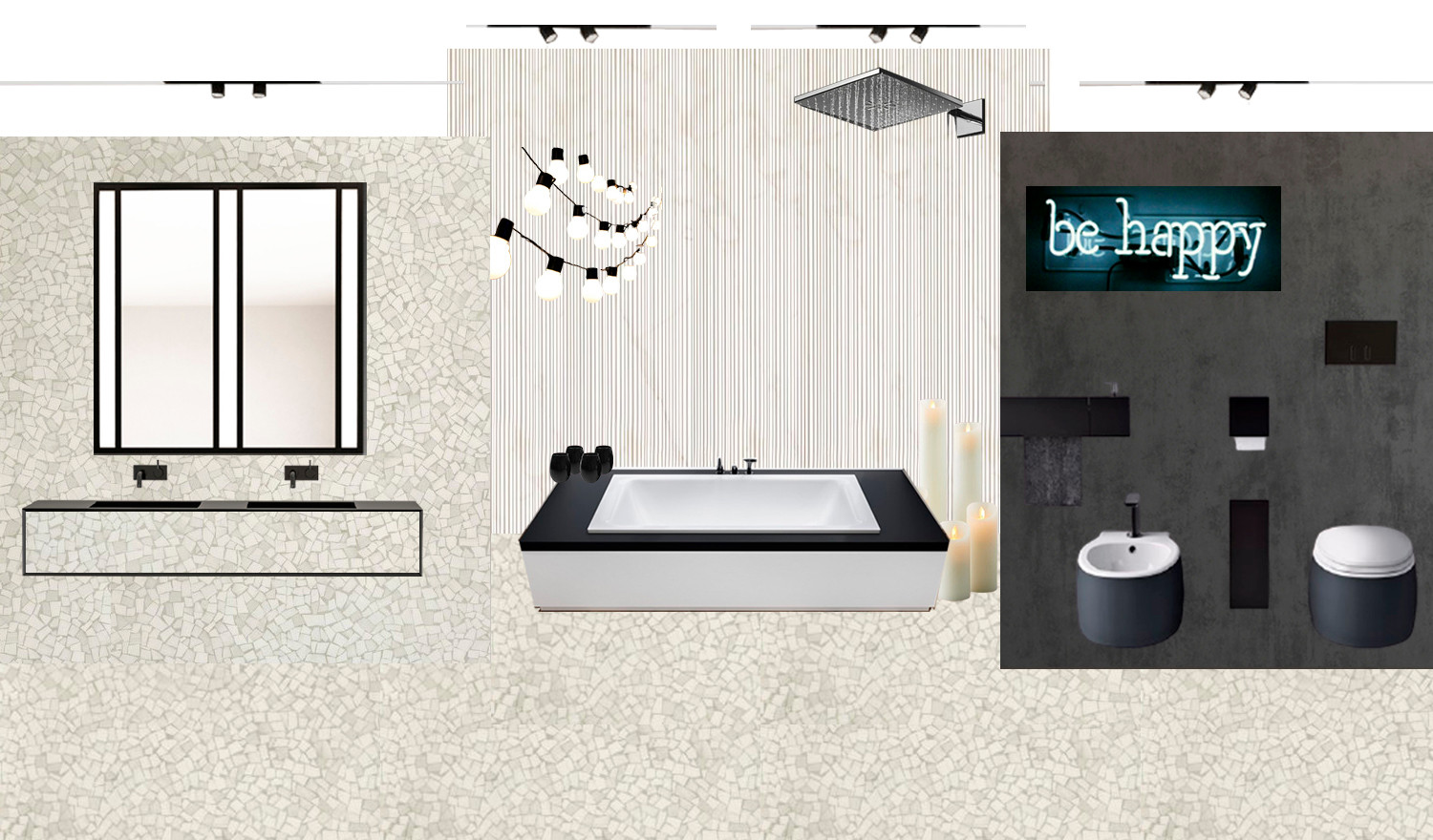 Коллаж главного санузла