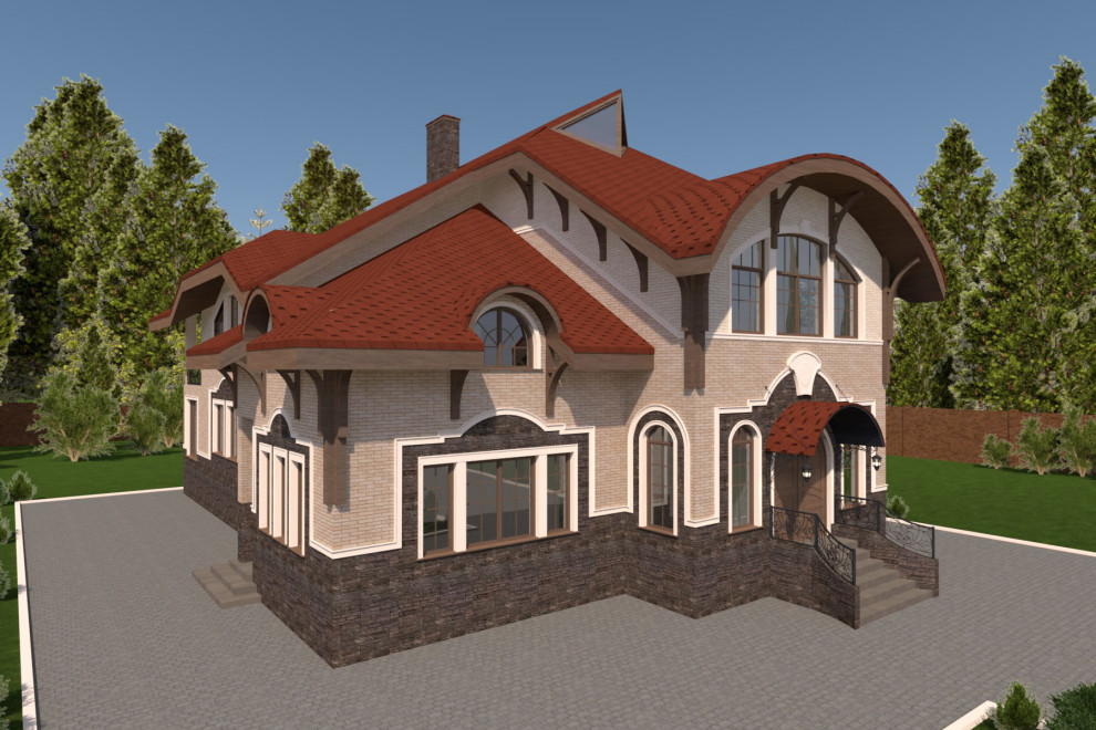 Дизайн фасада дома, Ленинградская область