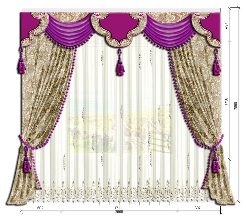 Эскизы штор