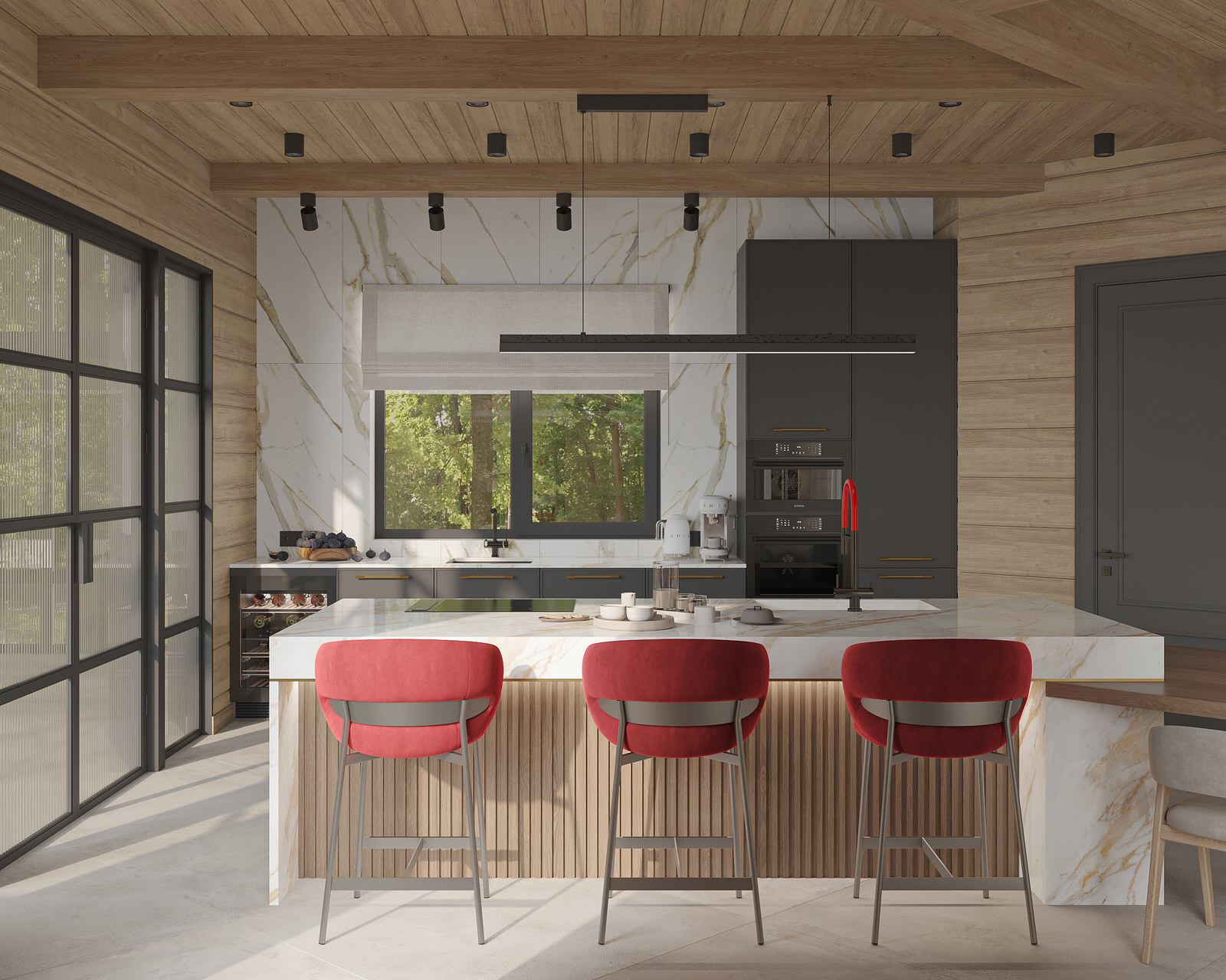 Загородный дом из клееного бруса