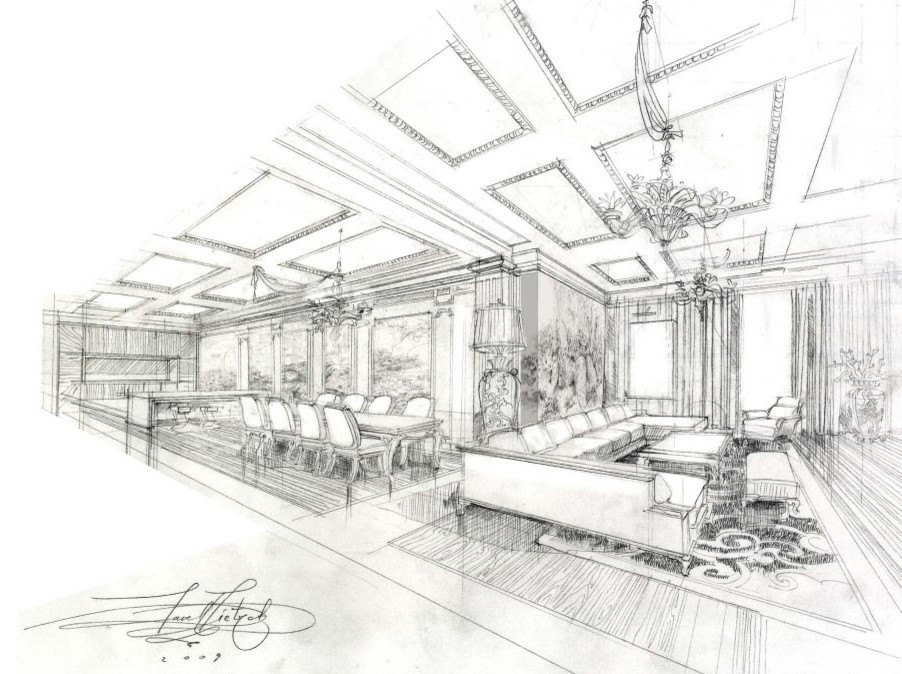 Эскизы - дизайн интерьера