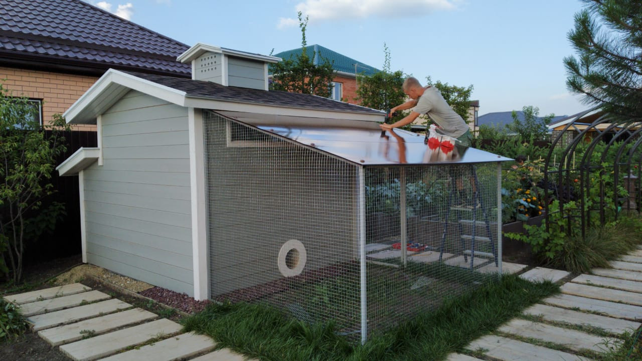 Птичник. Вольер для птицы.