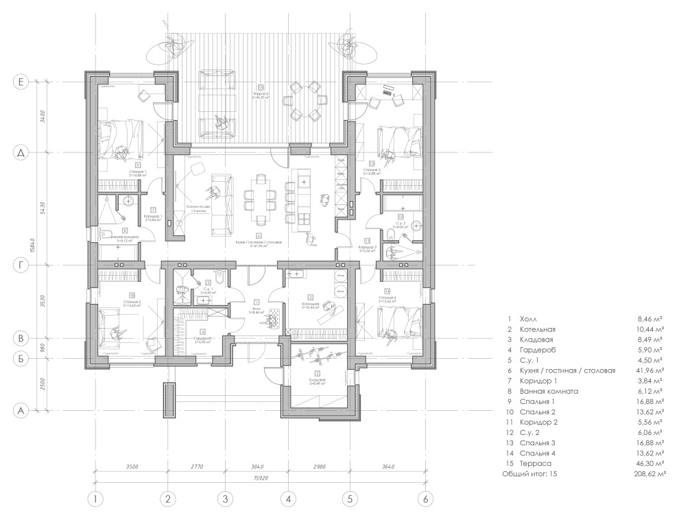 Одноэтажный дом в Первозванном