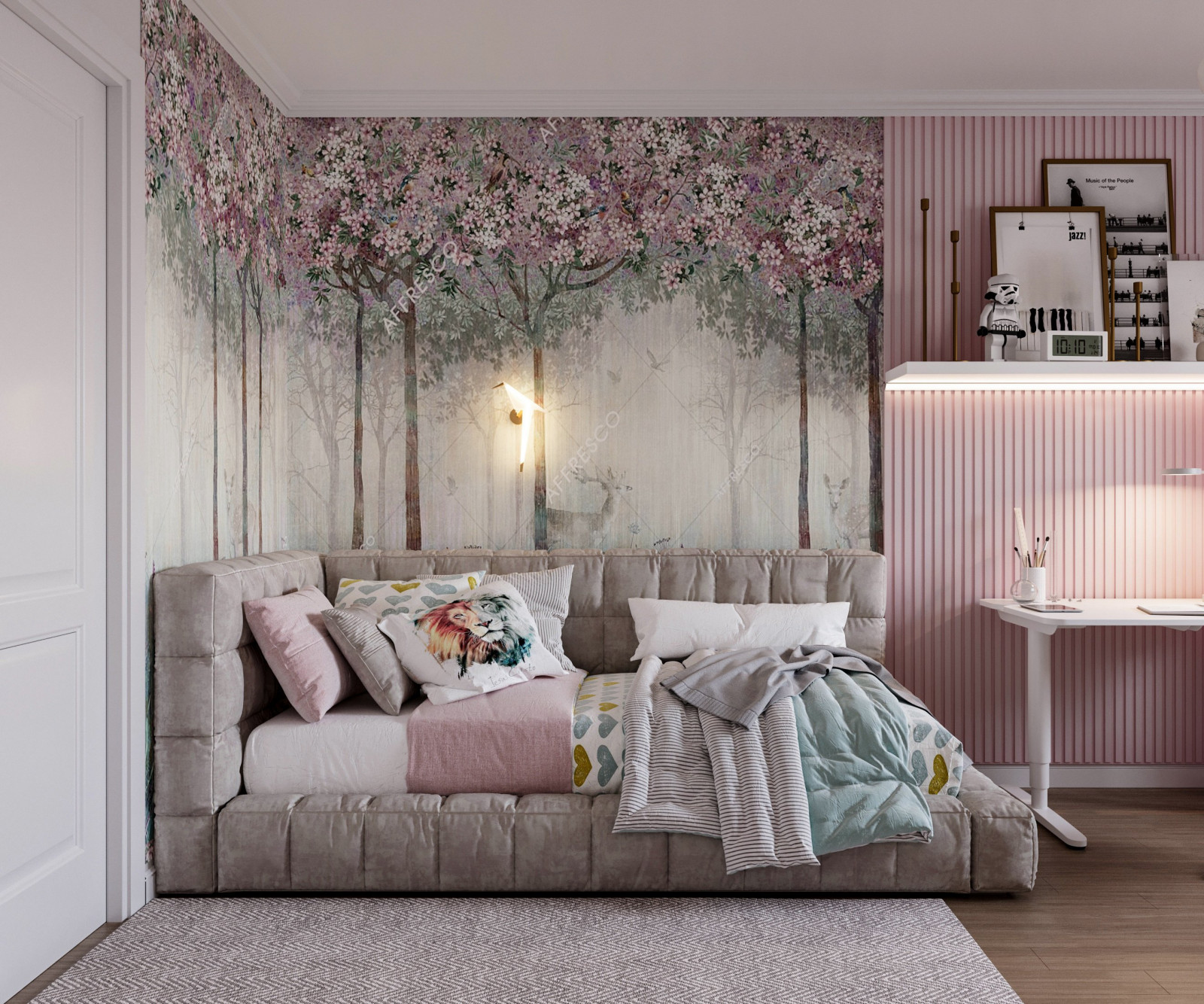 Дизайн проект квартиры "Пудра"