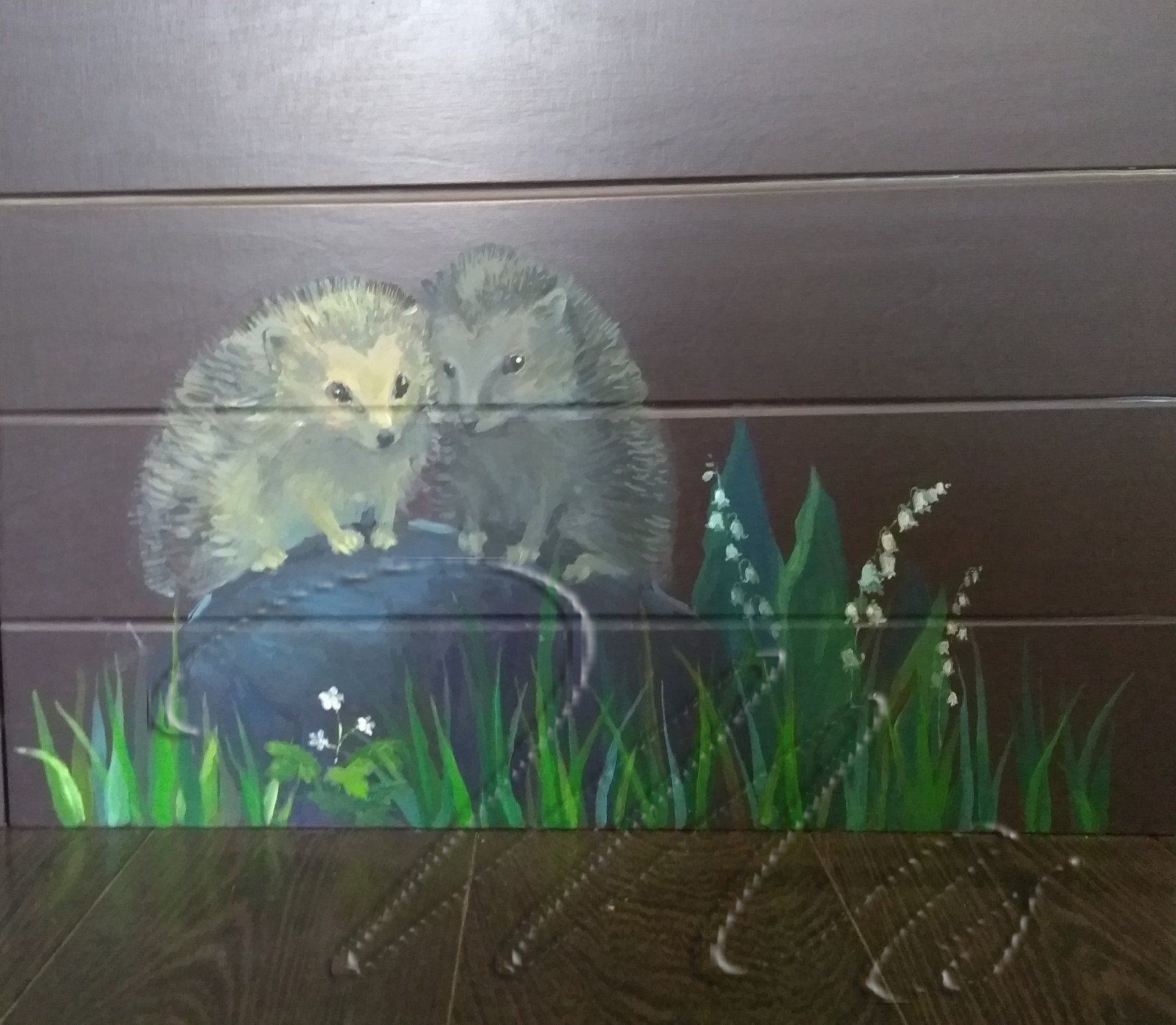 Роспись стен в детской семьи Макарских