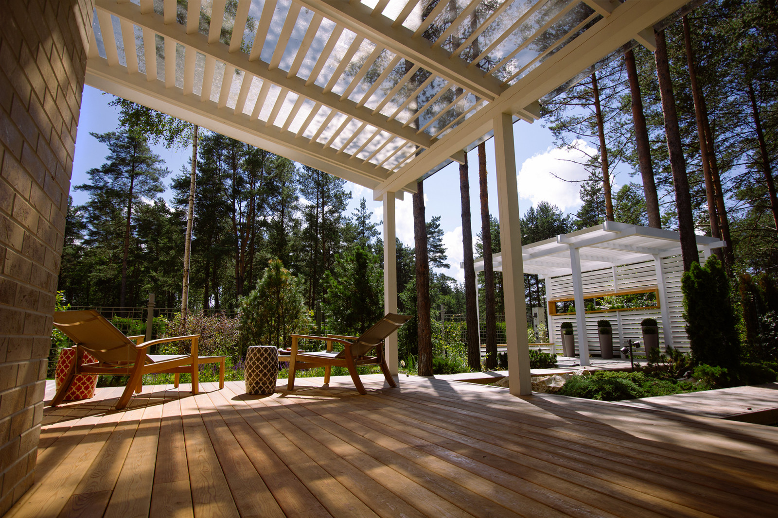 Сад в ''Охтинском парке''.