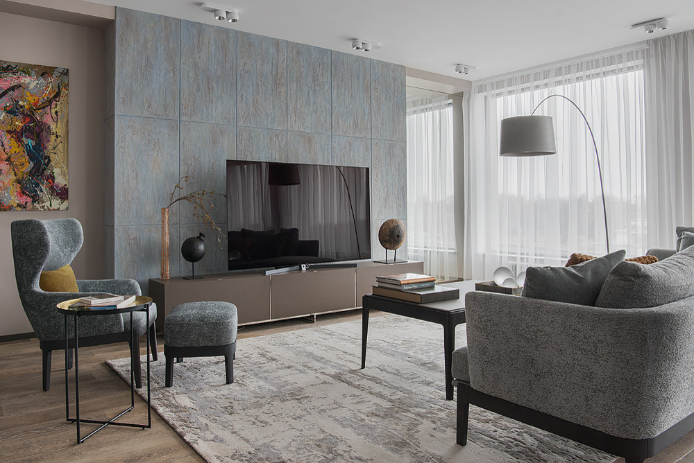 Обложка проекта: Проект в ЖК "Новая звезда". Гостиная