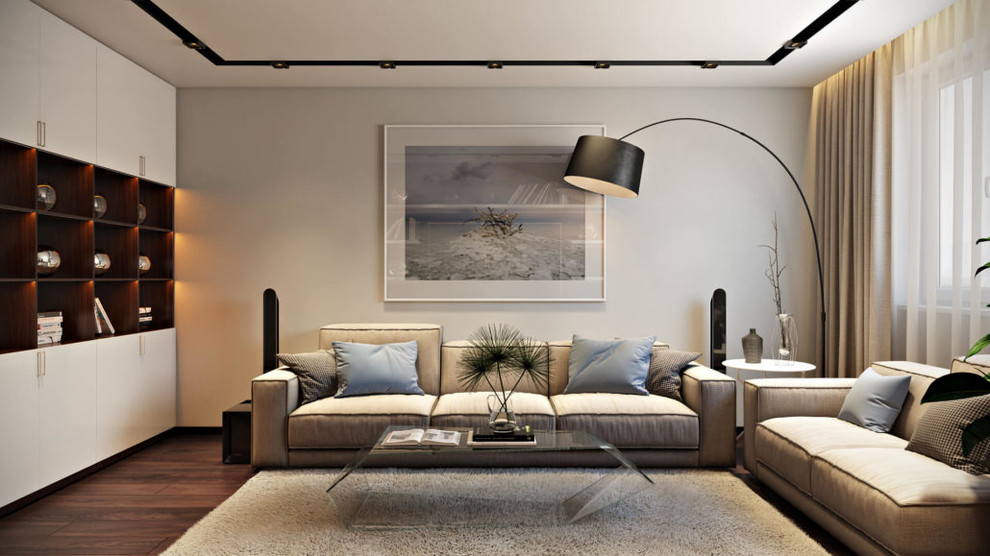 Современный дизайн просторной квартиры