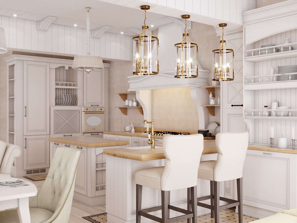 Кухня-гостиная в проекте таунхауса