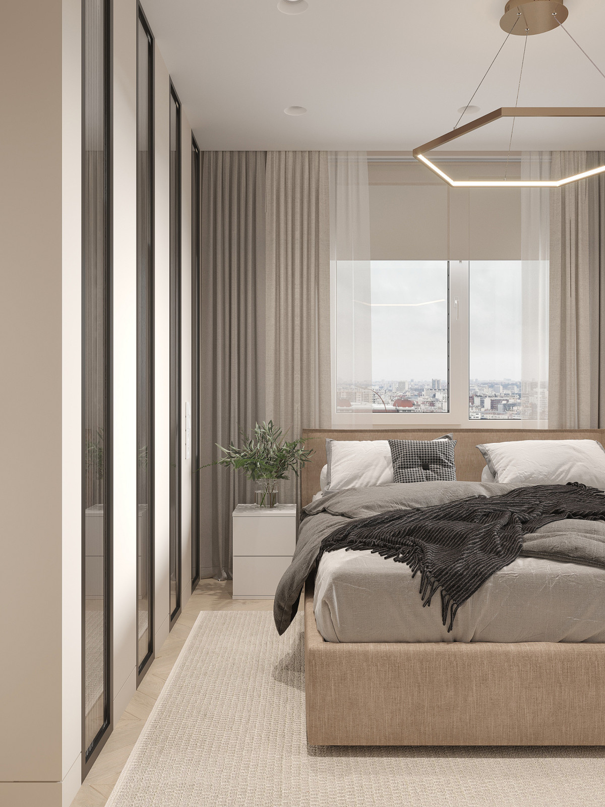 3-х комнатная квартира для семьи с двумя детьми и кабинетом