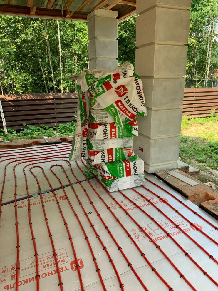 Ход стройки. Усадьба Шарапово. Дом.