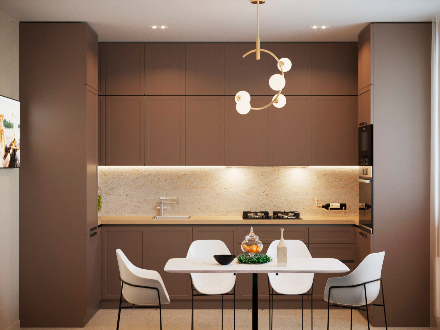 Обложка проекта: 2х Уровневая квартира 90м2 в г. Пионерском. Кухня