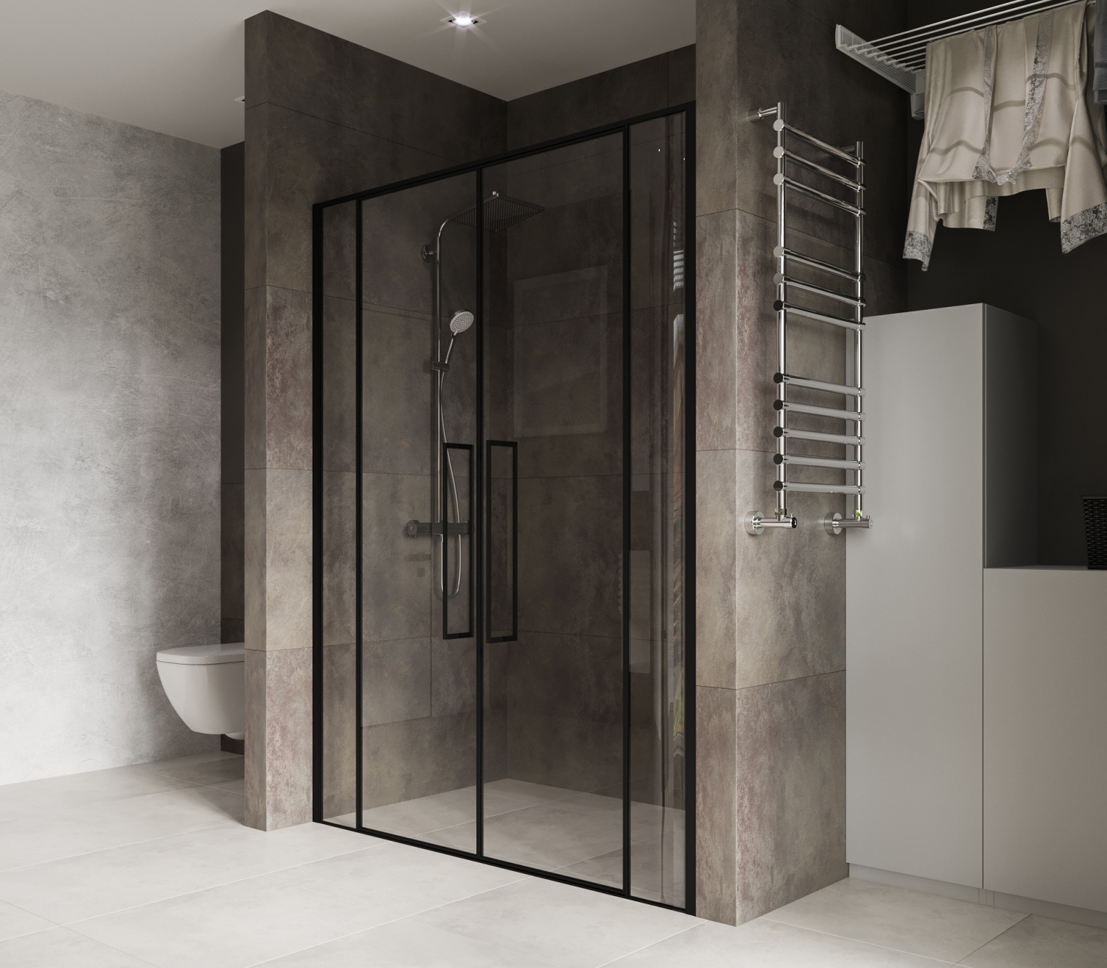 Туалетная комната из проекта "SHADES GREY"