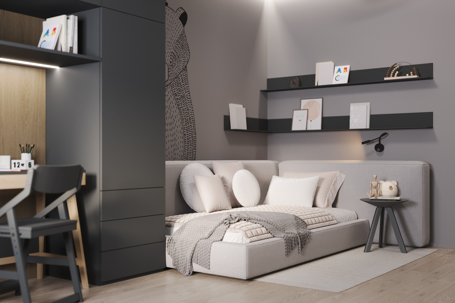 Дизайн квартиры 140м² в Красноярске, ЖК "Александровский"