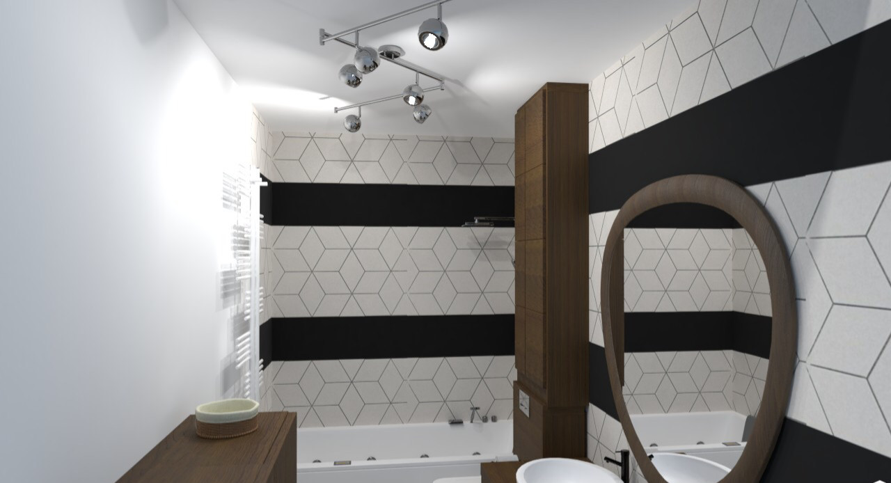 Обложка проекта: Небольшая ванная комната с системой хранения