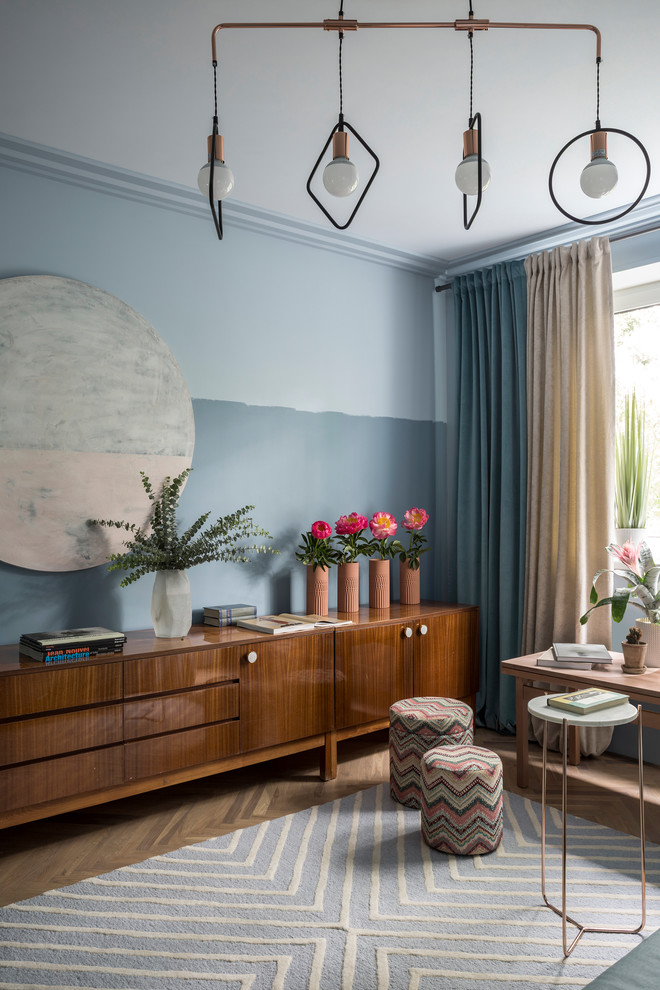 Houzz тур: «Двушка» с двуцветными потолками в доме серии П-44