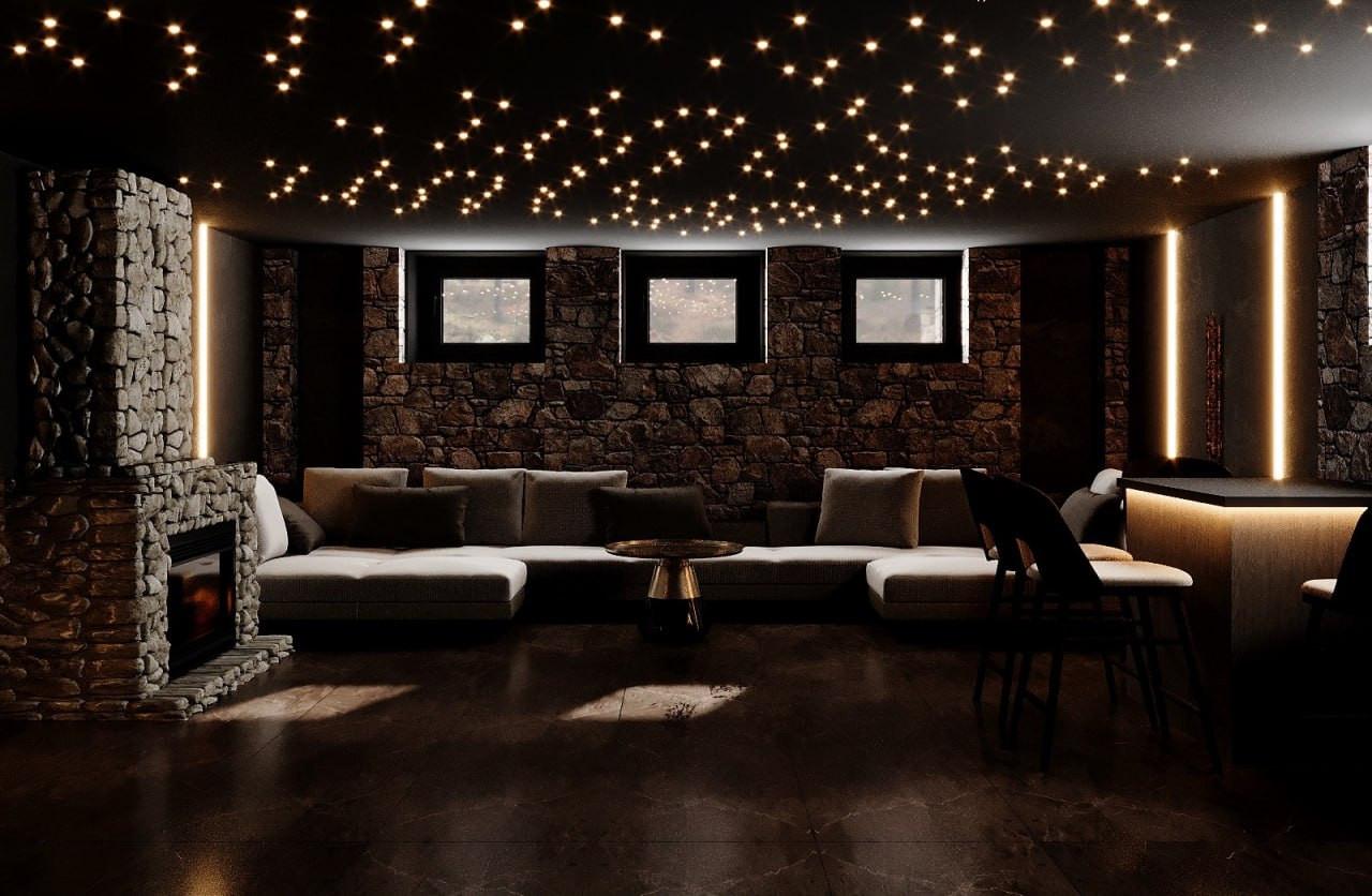 Дизайн-проект дома (420 м2) в стиле нео-модерн