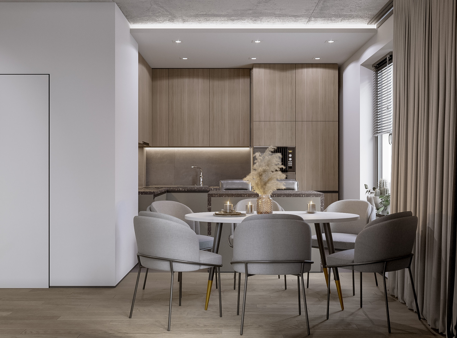 Квартира в современном стиле с элементами Лофт