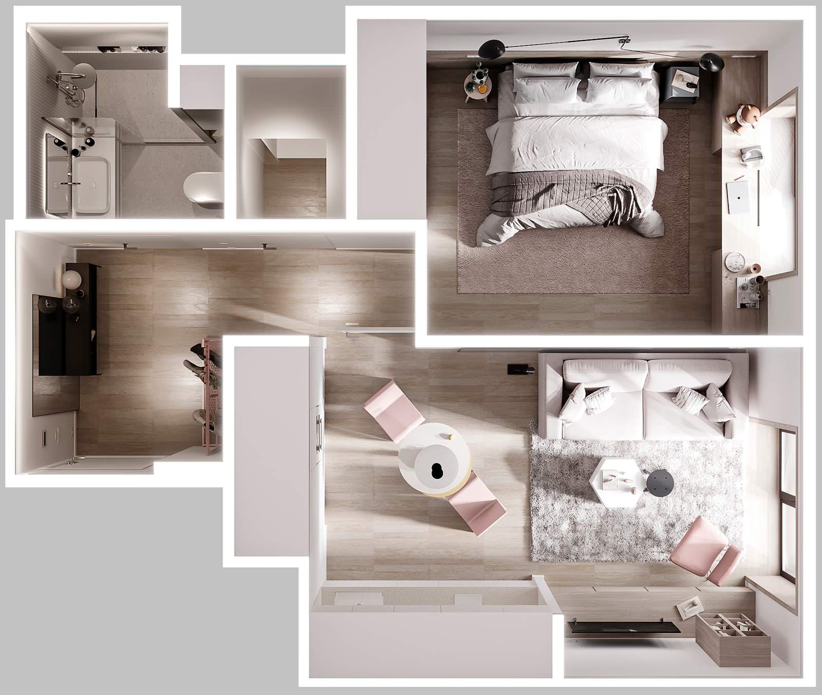 Обложка проекта: Небольшая квартира под сдачу в аренду