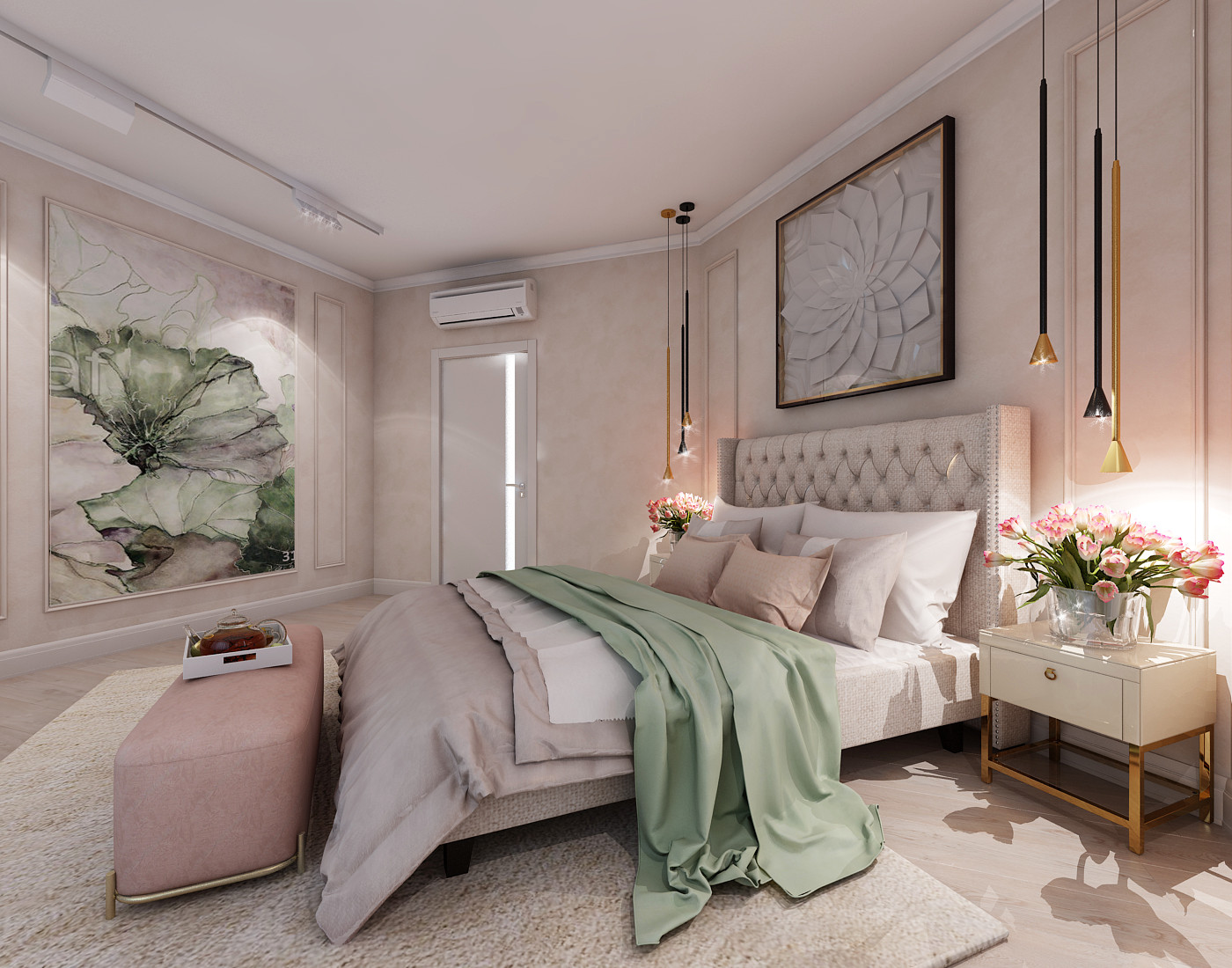 спальня в частном доме