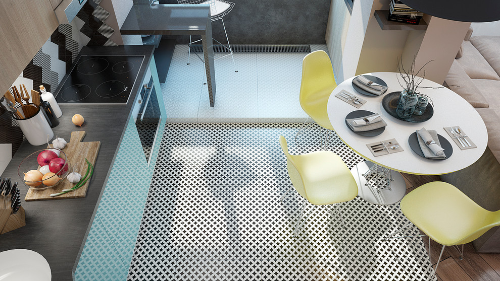 Переделанная однокомнатная квартира для холостяка