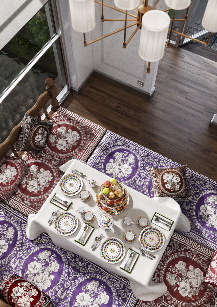 Обложка проекта: Современный чайхана в Узбекистан, Ташкент, Кибрайторини...