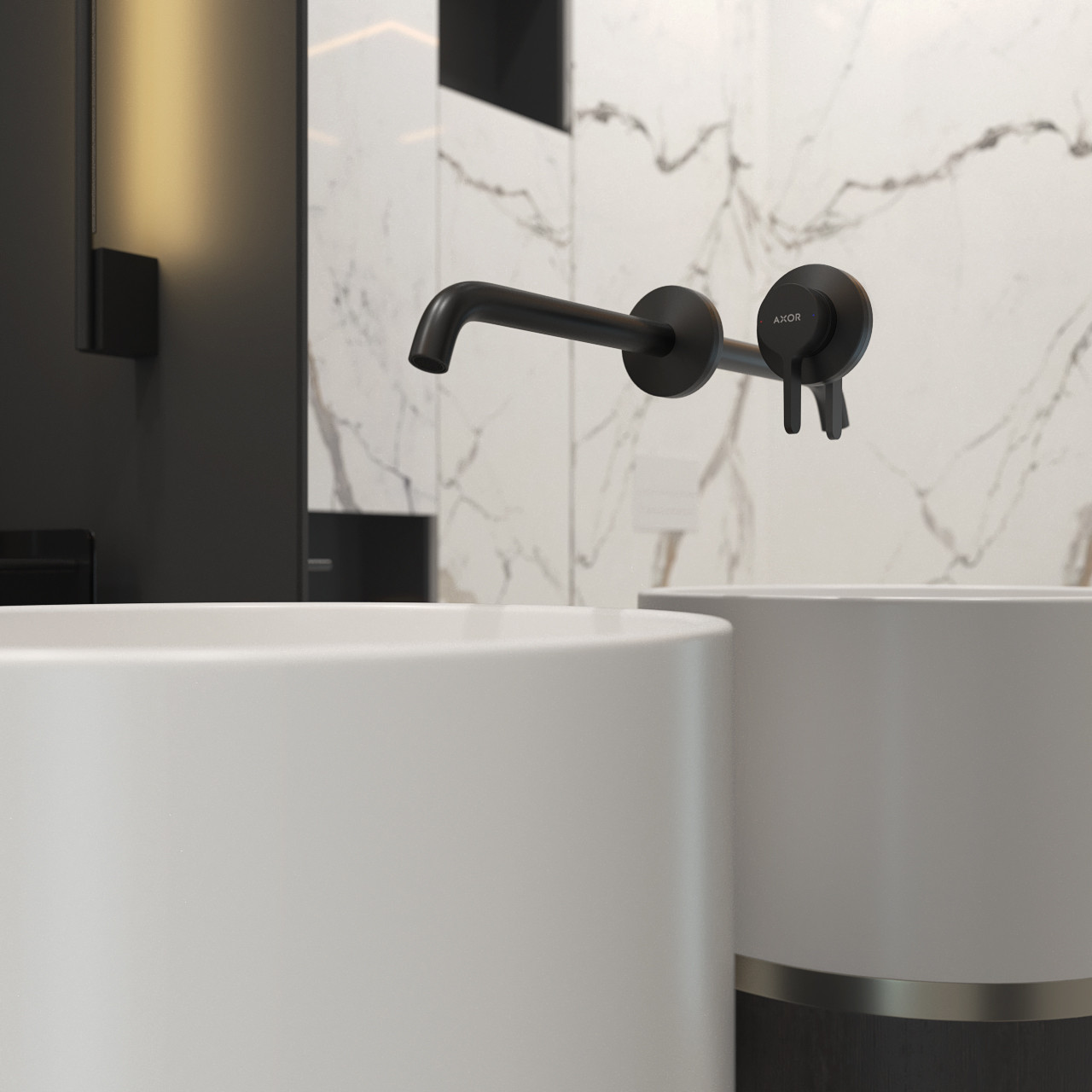 Ванная комната с цветотерапией