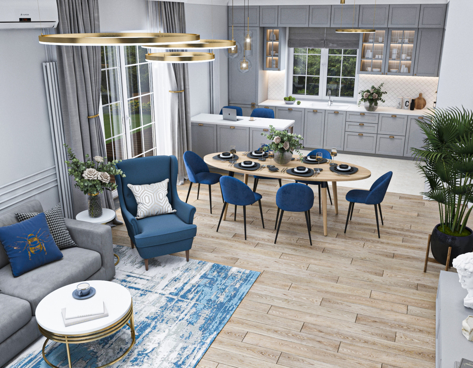 Готовый интерьер в частном доме г. Волгоград (Дизайн-проект)