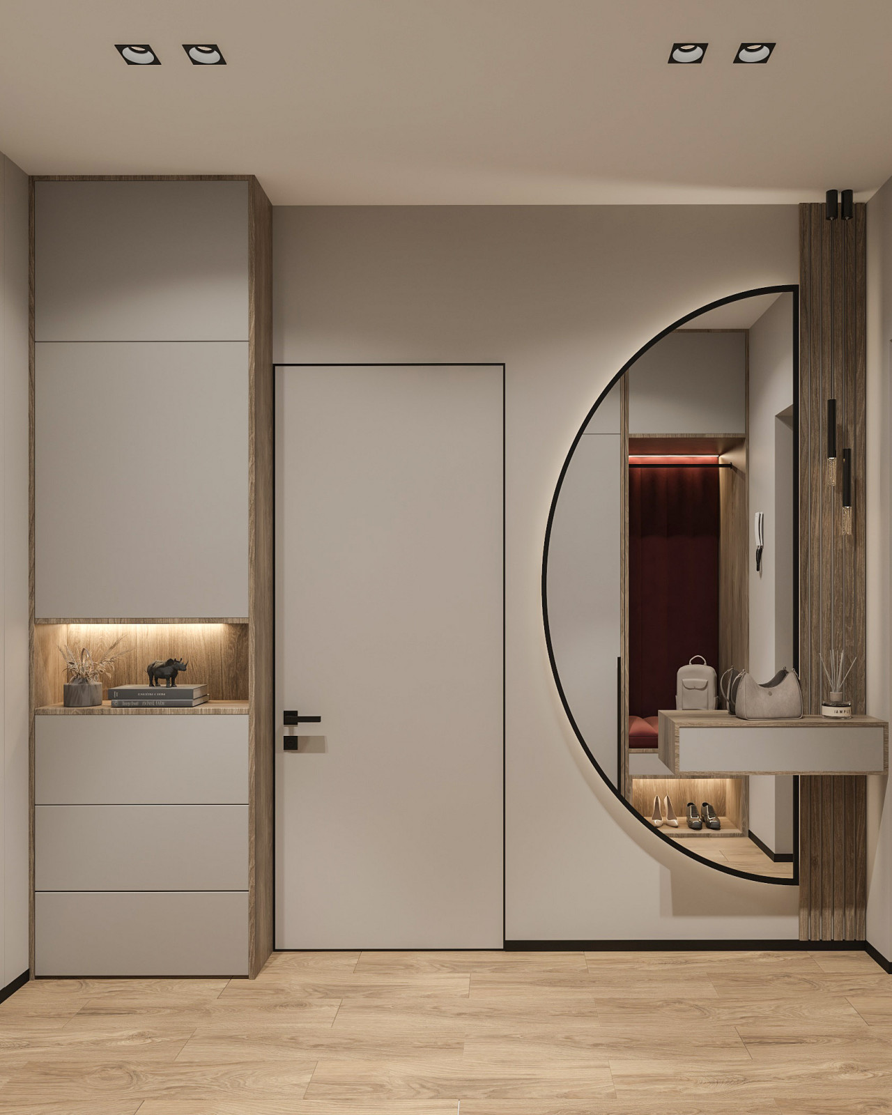 Обложка проекта: Интерьер прихожей в современном стиле в ЖК "Viktory Park" , г. Березовский