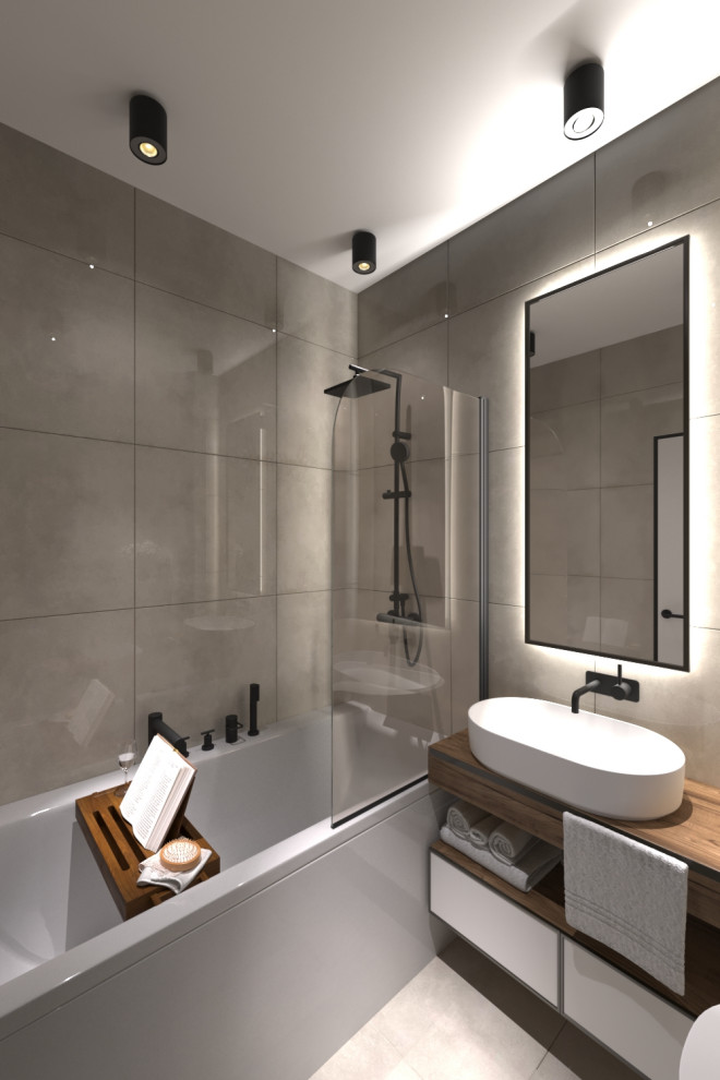 Светлая ванная комната