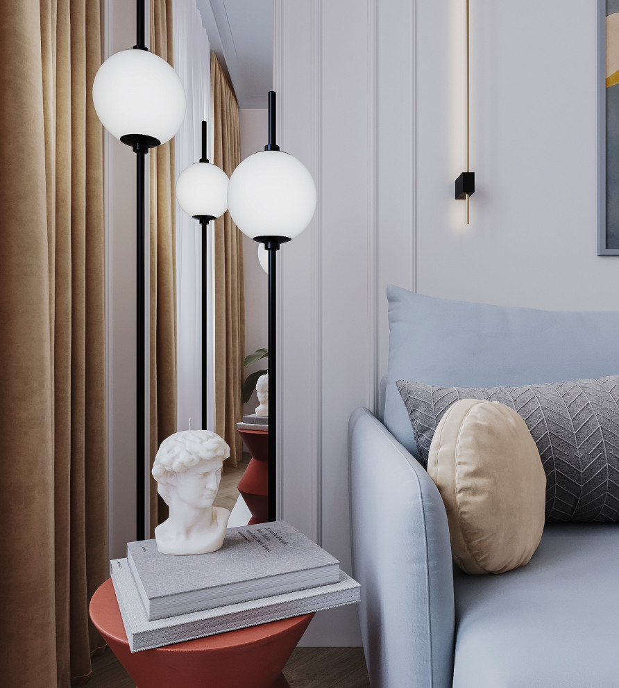 Яркие акценты в современной классике 73м2